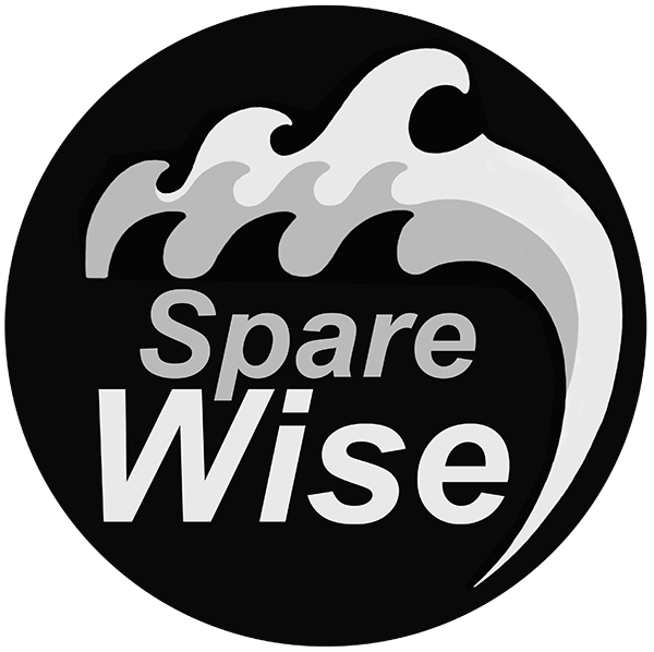 Spare Wise Logo - Black and White version